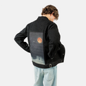 venusandmoon patch on male og denim jacket in raven