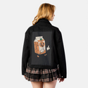 vitamincyouinhell patch on female atelier canvas jacket in nightfall