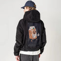 vitamincyouinhell patch on male retro cord hoodie in onyx