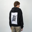 walkingtall patch on male essential zip hoodie in after hours