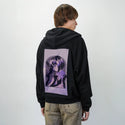 weighdown patch on male essential zip hoodie in after hours
