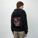 whatchthemburn patch on male essential zip hoodie in after hours