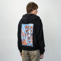 will patch on male essential zip hoodie in after hours