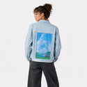 witchandthecity patch on female og denim jacket in oceanside