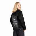 withoutdarkness patch on female og denim jacket in raven