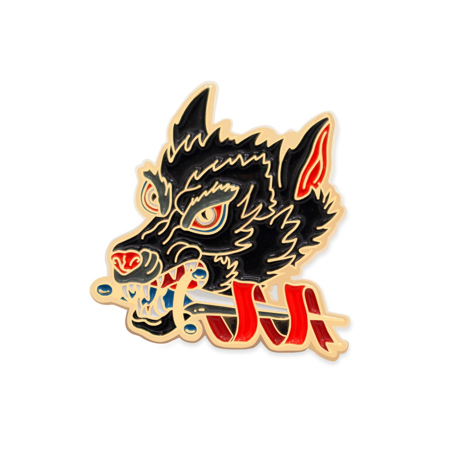 Wolf Dagger Pin