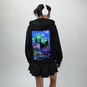 y2k2005 patch on female essential zip hoodie in after hours