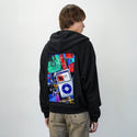 y2kmusic patch on male essential zip hoodie in after hours