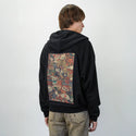 yamato patch on male essential zip hoodie in after hours