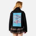 yeticecream patch on female atelier canvas jacket in nightfall
