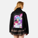 yokaiguardian patch on female atelier canvas jacket in nightfall