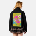 youdoyou patch on female atelier canvas jacket in nightfall