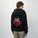 youremine patch on male essential zip hoodie in after hours