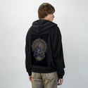zen patch on male essential zip hoodie in after hours