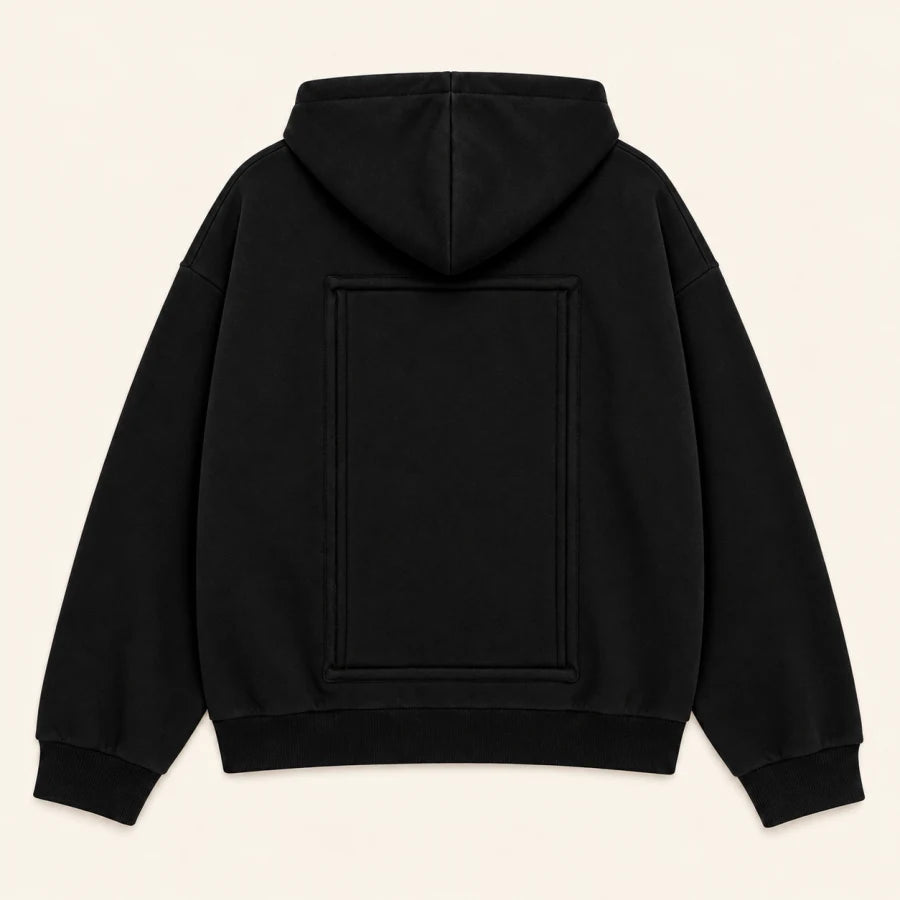 After Hours Hoodie: back and integrated panel