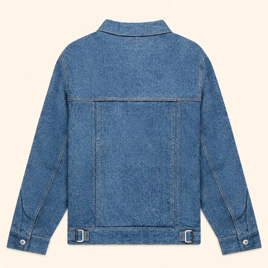 Blu Stone Denim Jacket: back and integrated panel