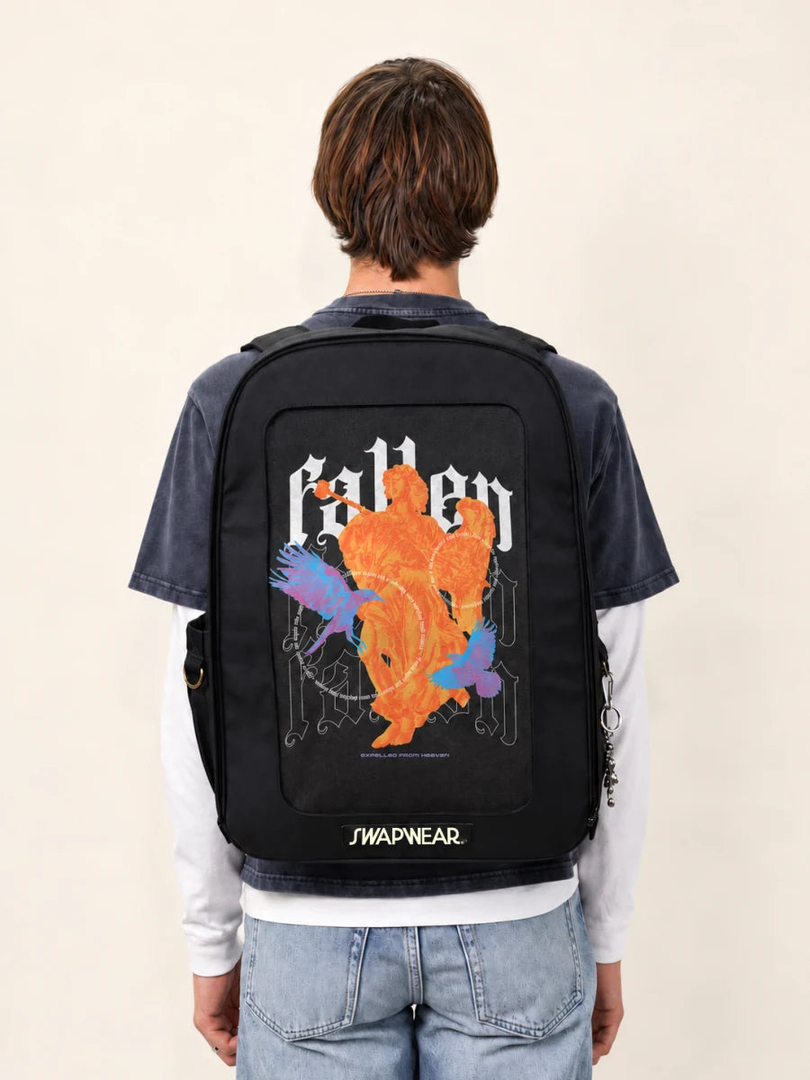 Jet Backpack with Expelled from Heaven art panel