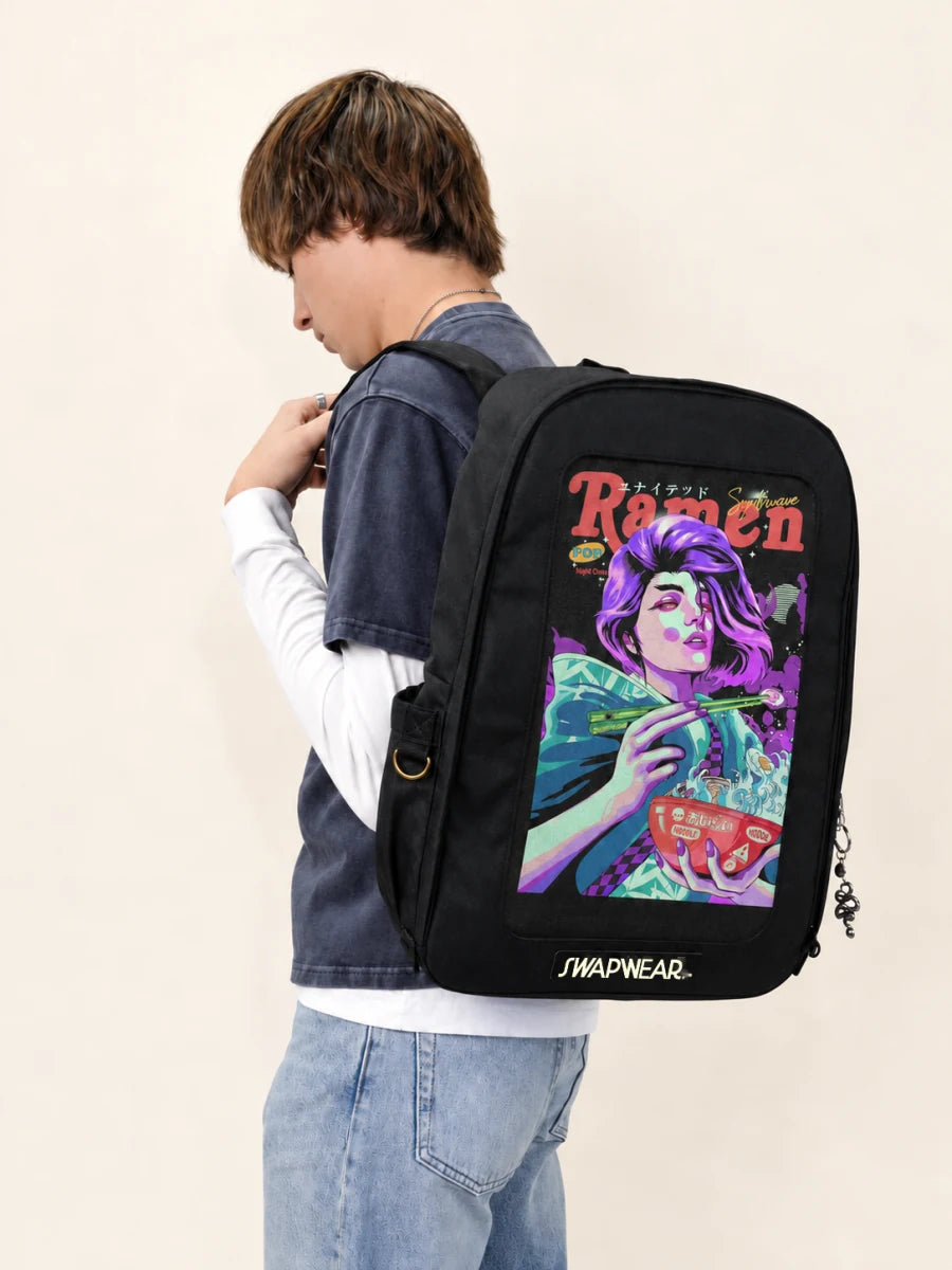 Jet Backpack with Ramen Night Geisha art panel
