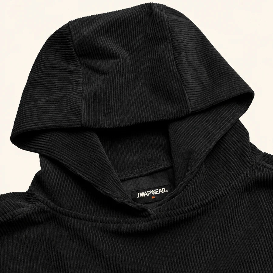 Onyx Hoodie: sculpted three-panel hood