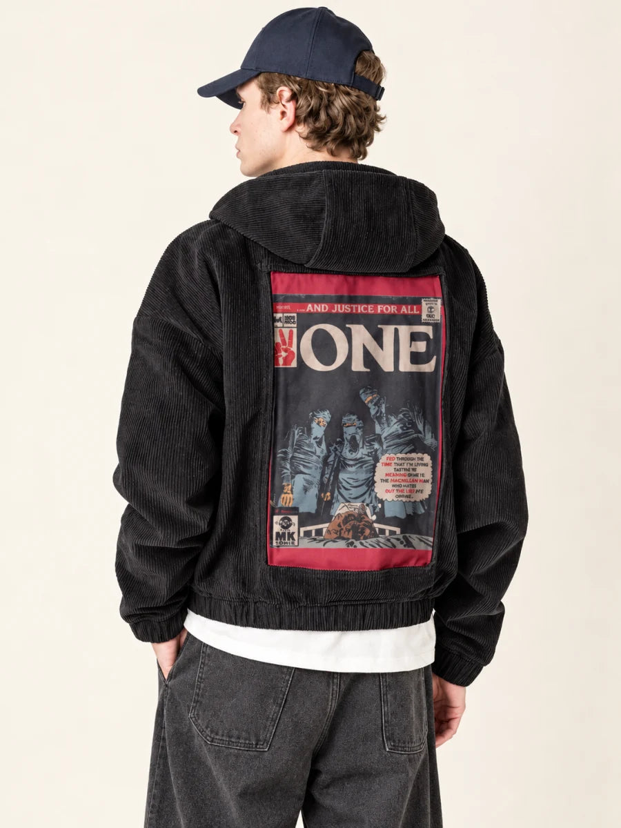 Onyx Hoodie with One art panel