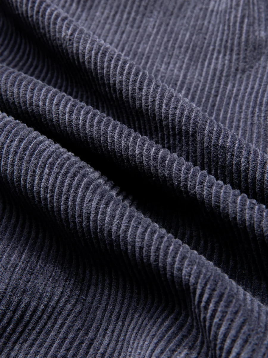 Slate Hoodie: corduroy fabric close-up