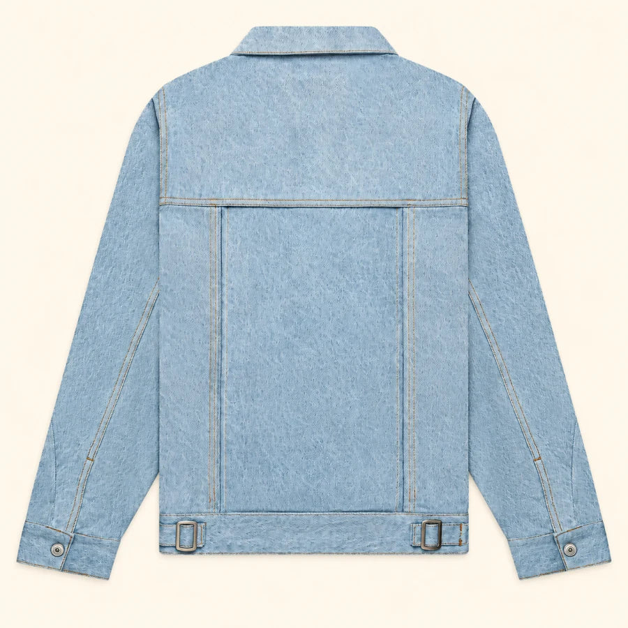 Oceanside Denim Jacket: back and integrated panel